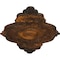 Ekena Millwork Piedmont Ceiling Medallion (Fits Canopies up to 6 1/2"), 67 1/8"W x 48 5/8"H x 1 7/8"P, Rust CM67PERUS - alternate 2